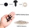 260-Piece 6mm Black Plastic Safety Eyes with Washers – Perfect for Amigurumi, Crochet Dolls, Plush Toys & DIY Crafts